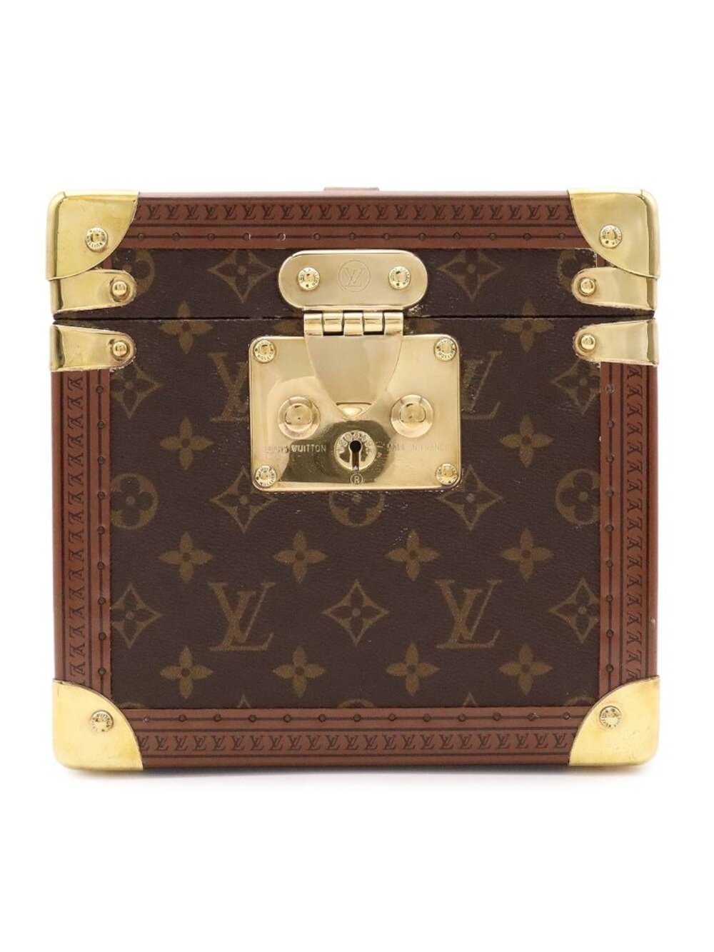 Louis Vuitton Monogram Boite Flacon Makeup Box Cosmetic Case Hard Trunk